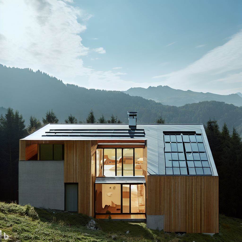 Okna w dachu nowoczesnego budownictwa mieszkaniowego